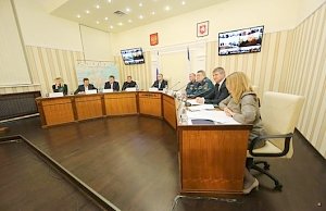 Владимир Константинов принял участие в заседании межведомственного штаба по ликвидации чрезвычайной ситуации в Республике Крым