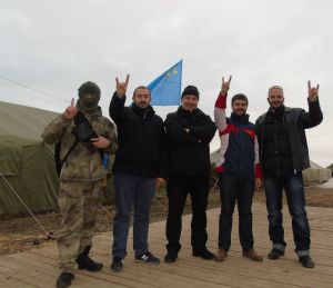 К меджлисовским террористам на «блокаде Крыма» присоединились турецкие «серые волки»