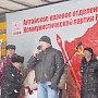 Митинг солидарности с дальнобойщиками в Барнауле потребовал отставки правительства