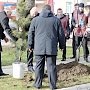 В Министерстве внутренних дел по Республике Крым высадили аллею боевой славы