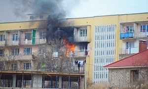 В Студгородке в Севастополе загорелось общежитие