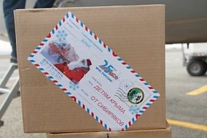 Сибирские спасатели привезли новогодние подарки детям