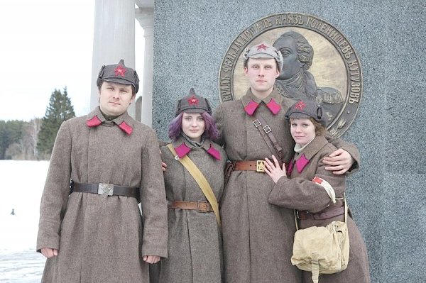 Московская область. Подольские коммунисты и комсомольцы провели праздничный митинг, посвящённый дню создания Рабоче-крестьянской Красной Армии