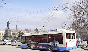 В Севастополе приостановлено движение троллейбусов