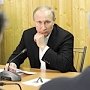 Владимир Путин осмотрел ход строительства Керченского моста