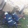 Спасатели деблокировали водителя из перевернувшегося на трассе Феодосия – Симферополь грузовика