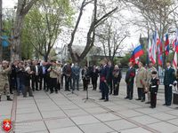 Михаил Шеремет принял участие в митинге по случаю 72-й годовщины освобождения Симферополя от фашистских захватчиков