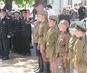 Севастополь встретил Поезд Победы