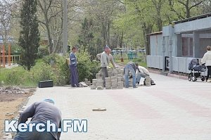 В Керчи продолжается реконструкция набережной