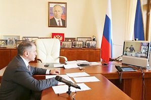Владимир Константинов принял участие в видеоконференции с Сергеем Нарышкиным