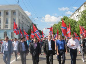 В Симферополе прошла самая малочисленная за всю постсоветскую историю Крыма первомайская демонстрация