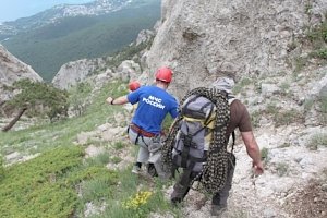 За выходные дни в крымских горах спасено 5 человек