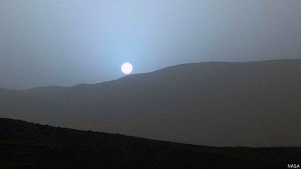 закат Солнца на Марсе