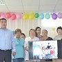 Республика Калмыкия. Коммунисты передали в дар детскому саду новый телевизор