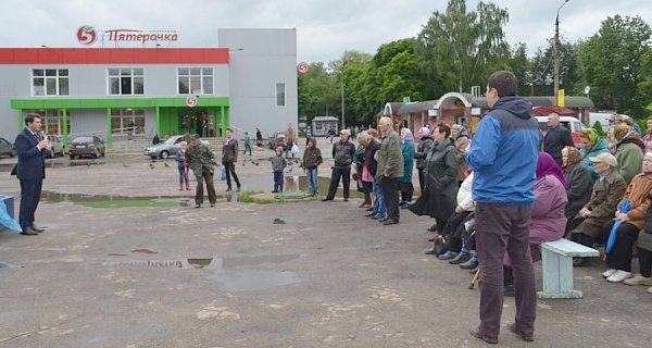 Депутат-коммунист Олег Лебедев продолжает массовые встречи с жителями Тульской области