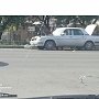 В Столице Крыма на одном из перекрёстков проспекта Победы горел автомобиль