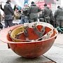 В Киеве голодающий шахтер поджег себя вместо покрышек