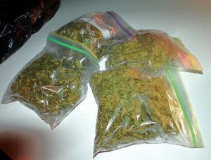 Пакеты с марихуаной извлекли из тумбочки на кухне