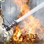 Пожарные ликвидировали пожар в районе хребта Тепе-Оба