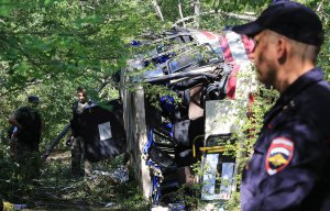 На водителя разбившегося автобуса «Керчь-Судак» завели уголовное дело