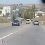 В Керчи наносят дорожную разметку по шоссе Героев Сталинграда