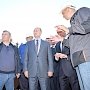 Путин осмотрел возведение Керченского моста