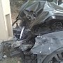На трассе Симферополь-Алушта "Mercedes" протаранил троллейбусный столб
