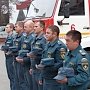 Крымские пожарные почтили минутой молчания погибших коллег