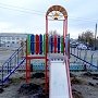 Алтайский край. Коммунисты помогли обустроить детскую площадку в Первомайском районе