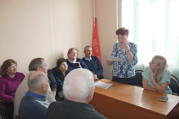 Лидер коммунистов Тюменской области Тамара Казанцева встретилась с активом Исетского районного отделения КПРФ