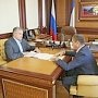 Сергей Аксёнов провёл встречу с руководителем УФНС России по Республике Крым