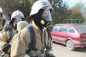 В пожарно-спасательной части начала работу газодымозащитная служба