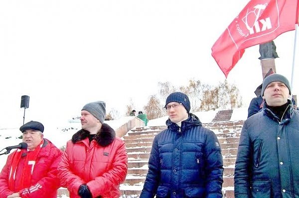 Татарстан. В Казани прошёл митинг в честь Великого Октября