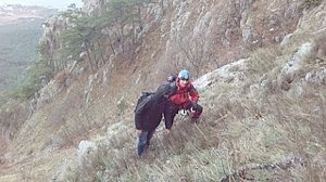 Благодаря оперативным действиям крымских спасателей в горах спасен человек