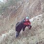 Благодаря оперативным действиям крымских спасателей в горах спасен человек