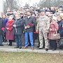 С воинскими почестями крымской земле преданы останки бойца-красноармейца, погибшего при защите Ленинграда