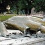 В Крыму задержали вандалов, разрушивших памятник Ленину