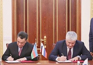 Владимир Колокольцев и Рамиль Усубов подписали Протокол о взаимодействии на 2017-2019 годы
