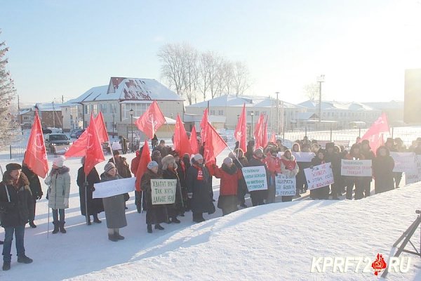 «Откройте баню, мы желаем мыться!». Коммунисты Викуловского района Тюменской области провели митинг за достойные условия жизни