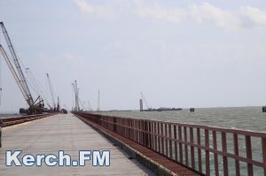 Работы по строительству Керченского моста идут по графику