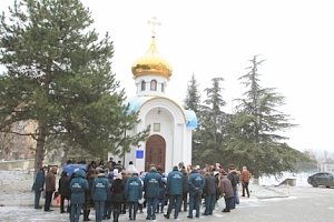 Крымские спасатели МЧС России приняли участие в чине Великого освящения воды