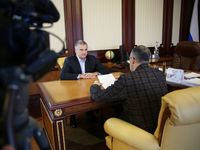Сергей Аксёнов провёл рабочую встречу с министром промышленной политики Республики Крым