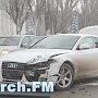 Видео аварии с участием маршрутка, «Audi» и такси