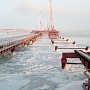Строители Керченского моста работали во льду