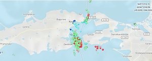 Четыре ледокола осуществляют проводку судов в Азовском море