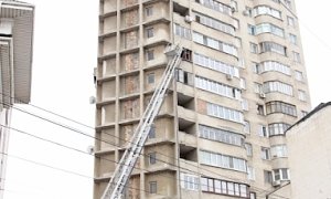 В Симферополе потушили условный пожар в высотном доме