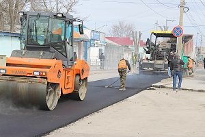 В Саках завершается реконструкция улицы Симферопольской