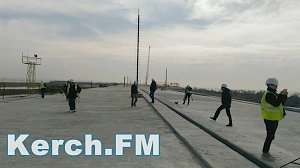 На Керченском мосту забетонировали первый автомобильный участок