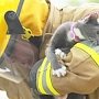 В Феодосии на пожаре спасли женщину, а её кота в шоке выносили из квартиры в кислородной маске
