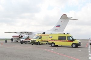 Спецборт МЧС России успешно осуществил санитарно-авиационную эвакуацию трёх больных из Москвы в Симферополь